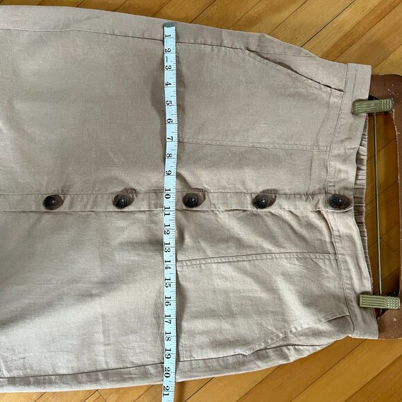 YEST Utility Skirt, Tan Sz 6 - Picture 6 of 8